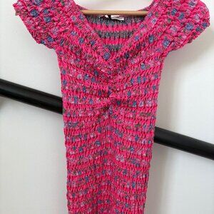 Super Stretchy Floral Pink Dress